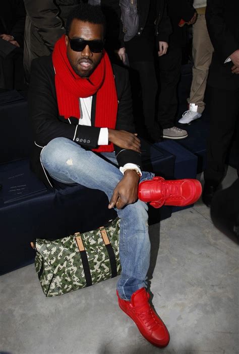 kanye west louis vuitton shoes 2009|red boots Kanye West.